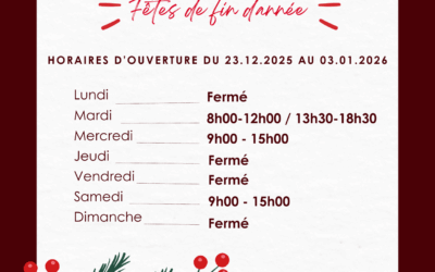 Horaires spéciaux